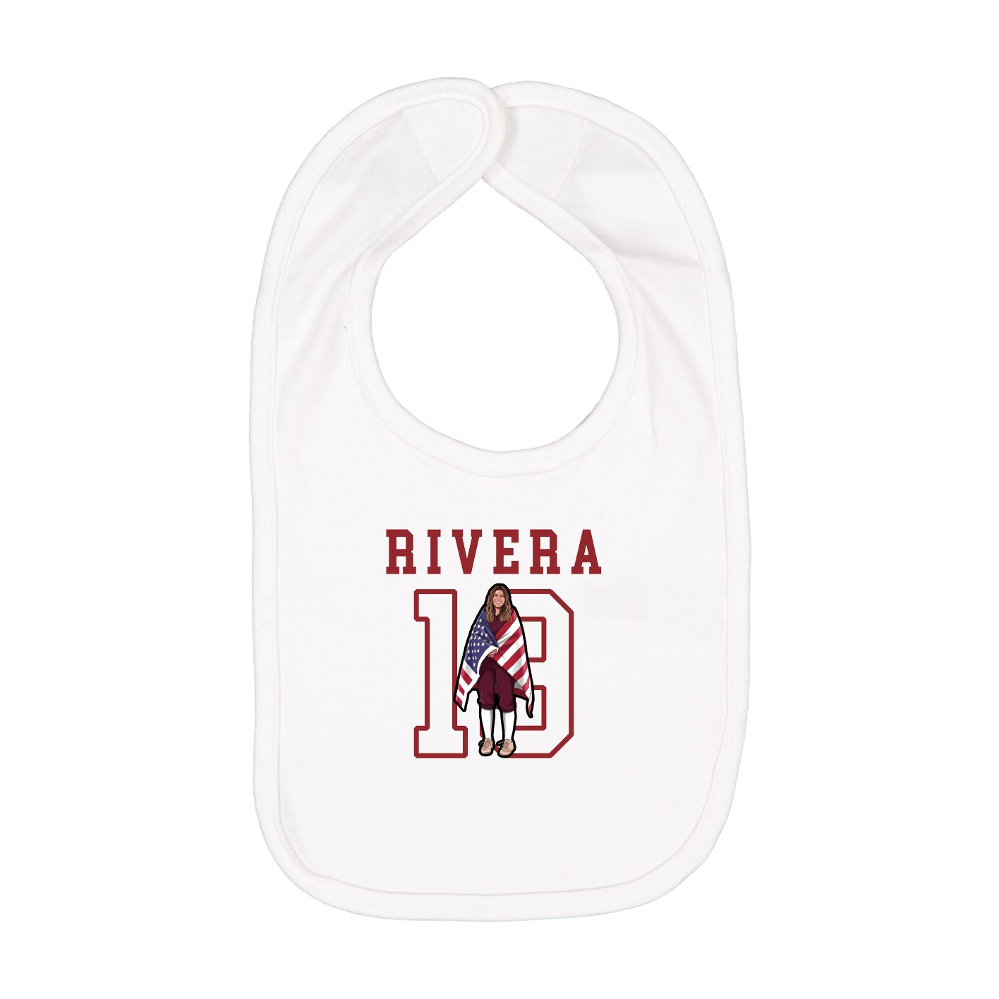 Infant Bib — Shirsey in White