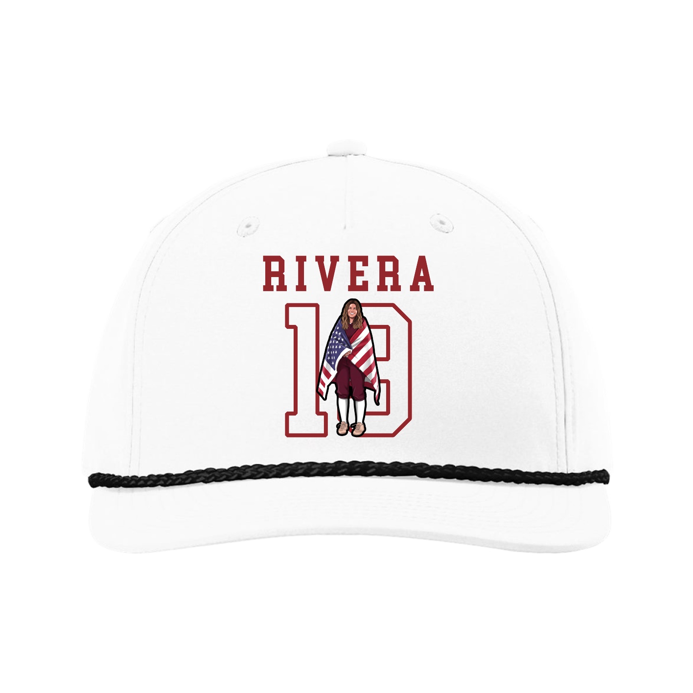 Five-Panel Classic Rope Cap — Shirsey in White