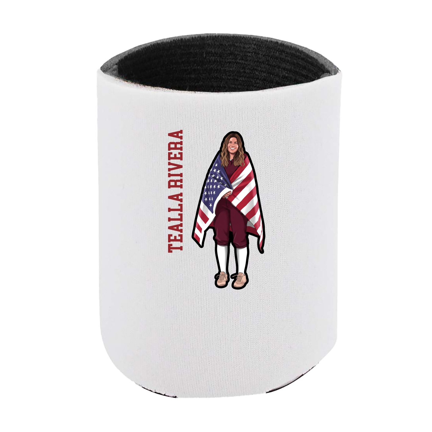 Can Holder — Name Vertical in White