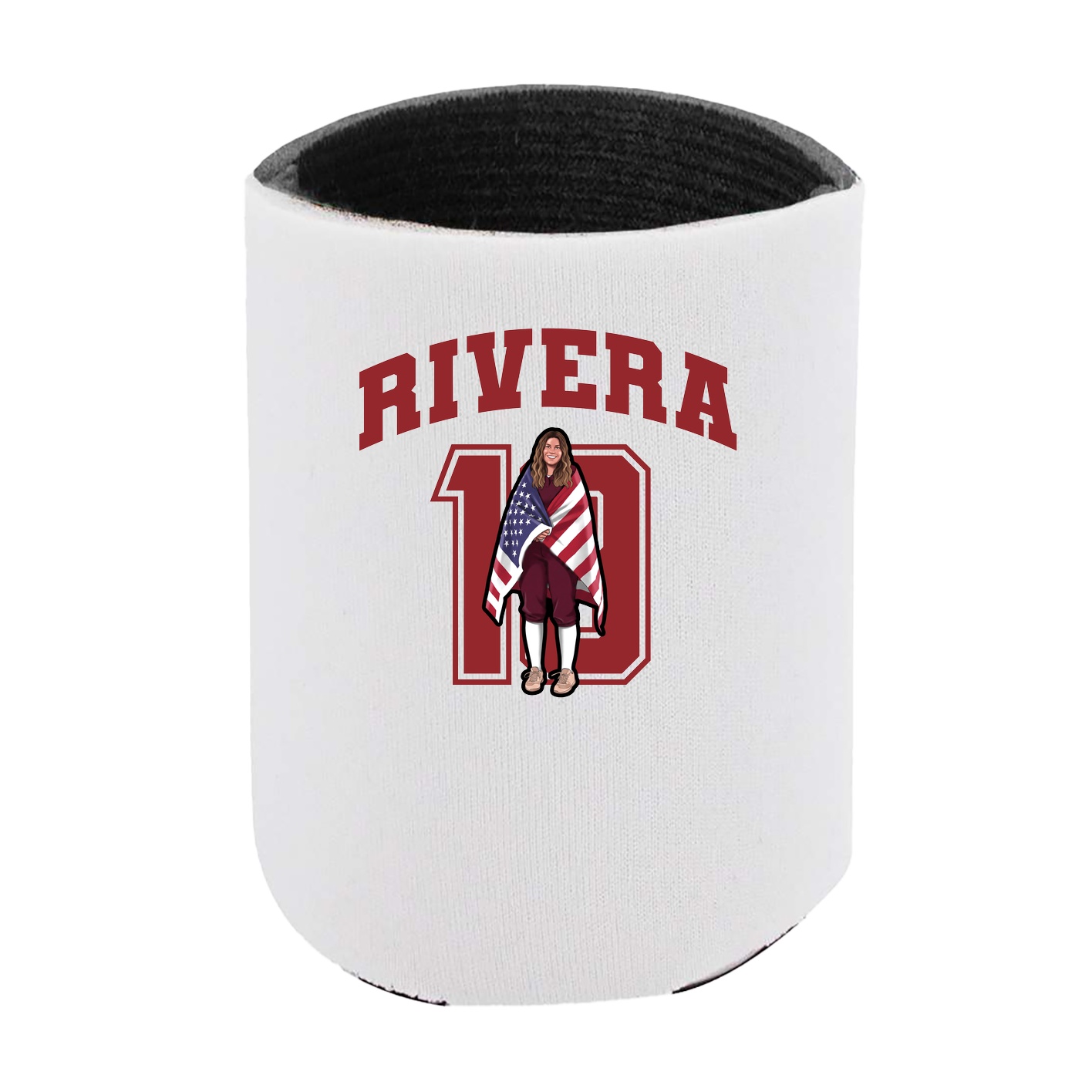 Can Holder — Number in White