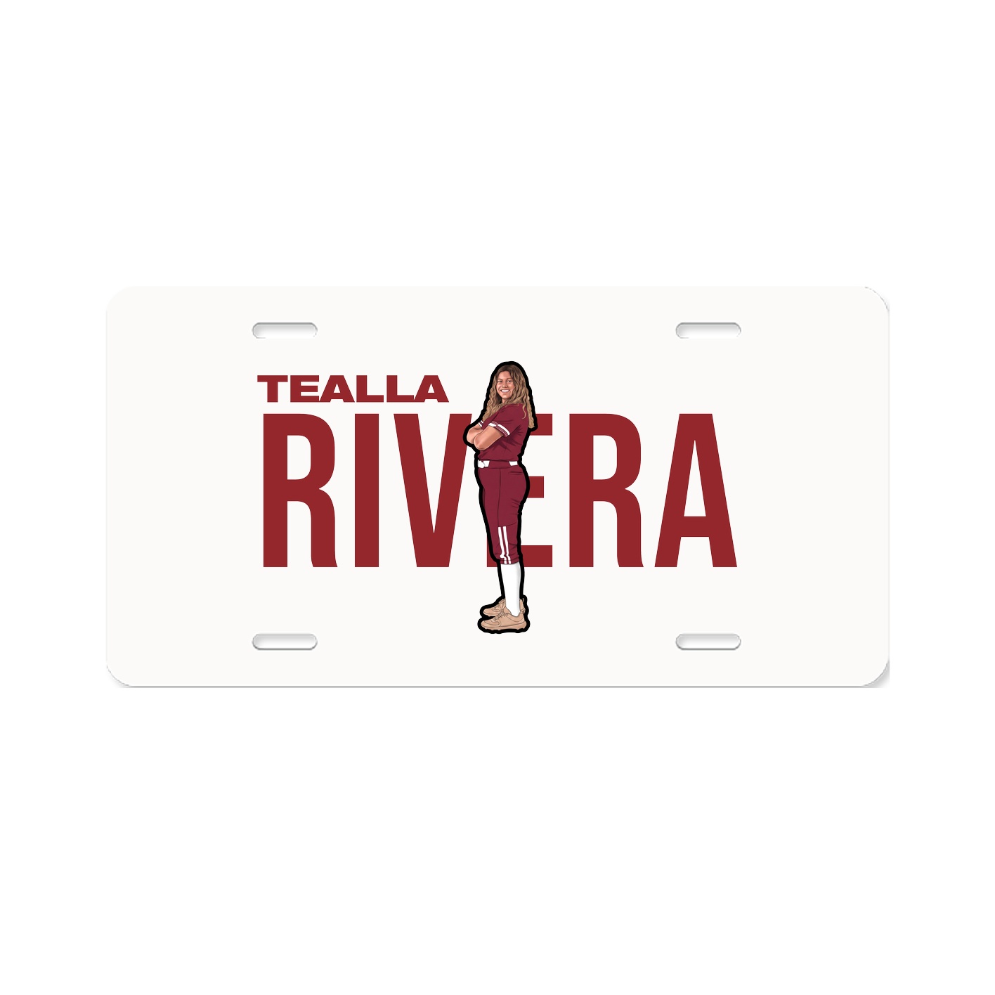 License Plate — Player Name in Classic