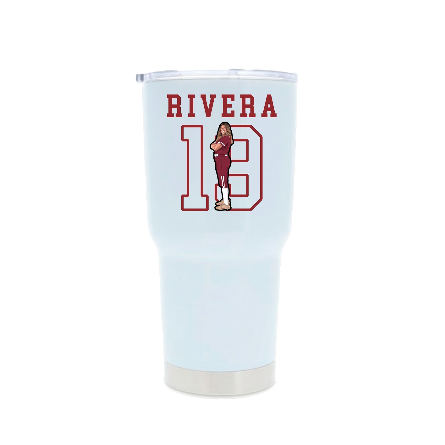 30oz Stainless Steel Tumbler — Shirsey in White