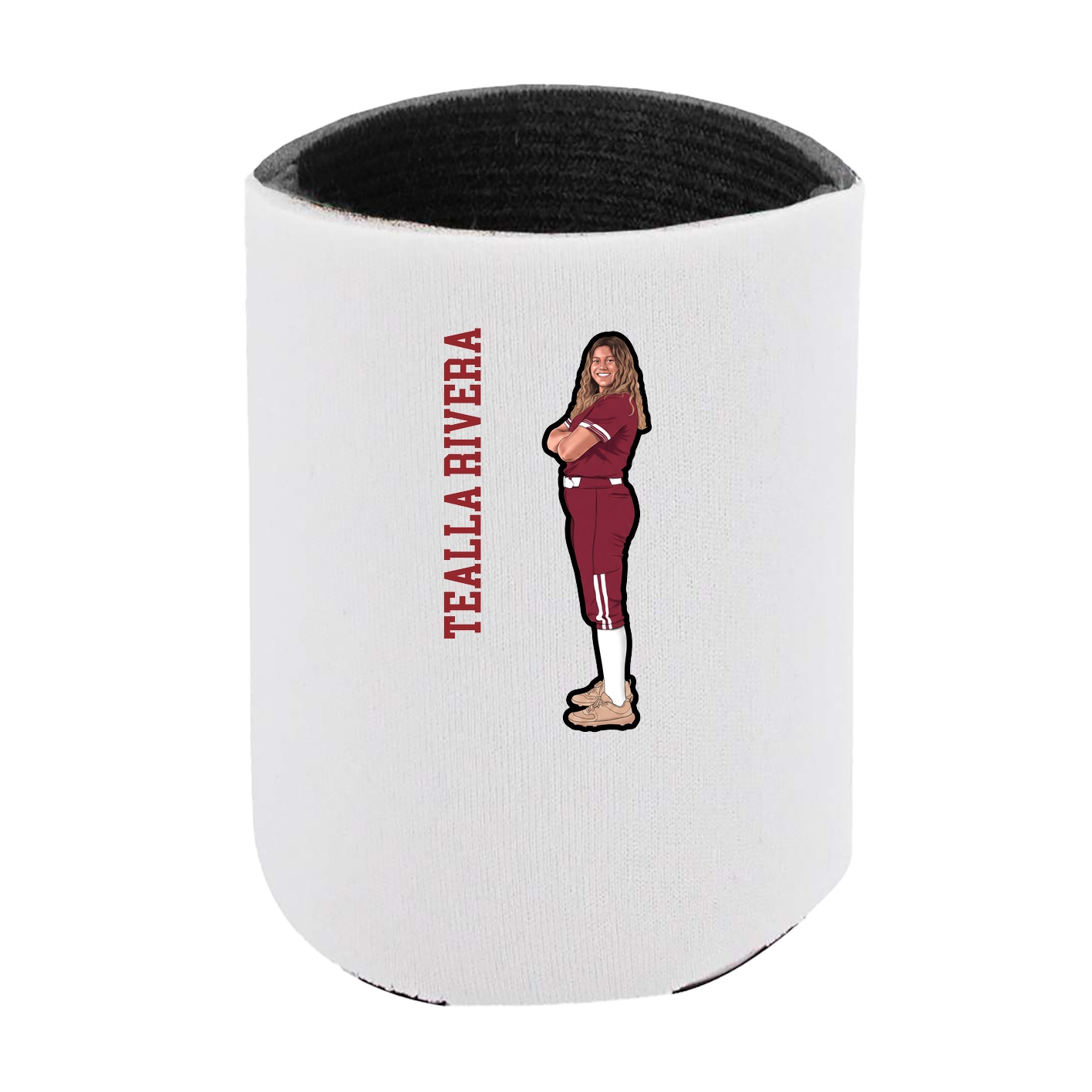 Can Holder — Name Vertical in White