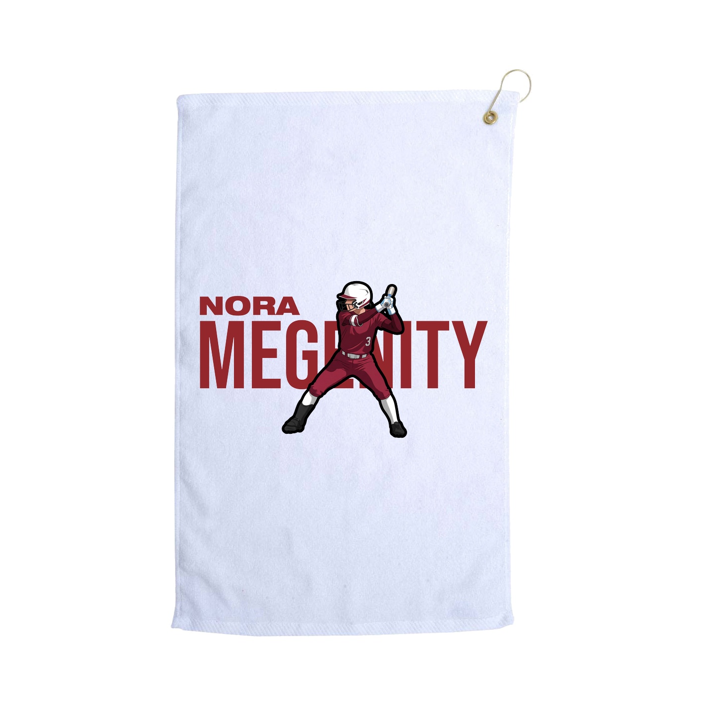 Golf Towel — Player Name in White