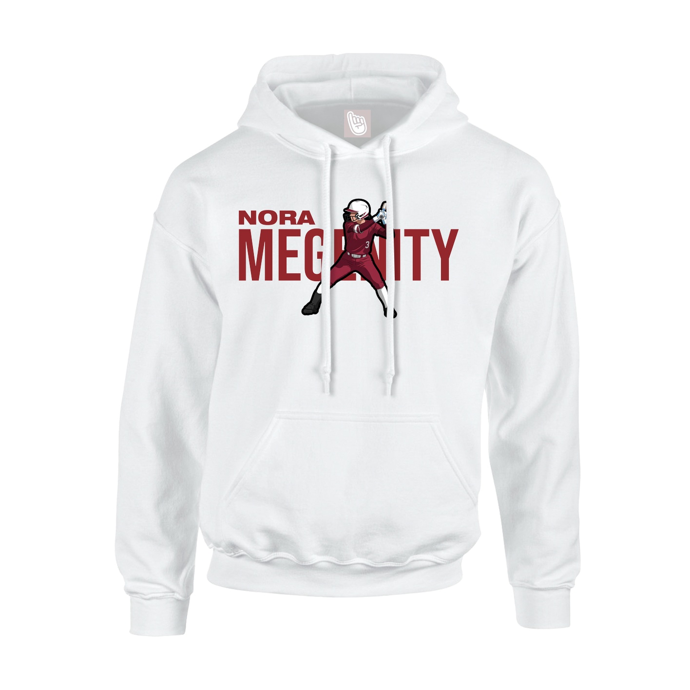 Youth Hoodie — Player Name in White