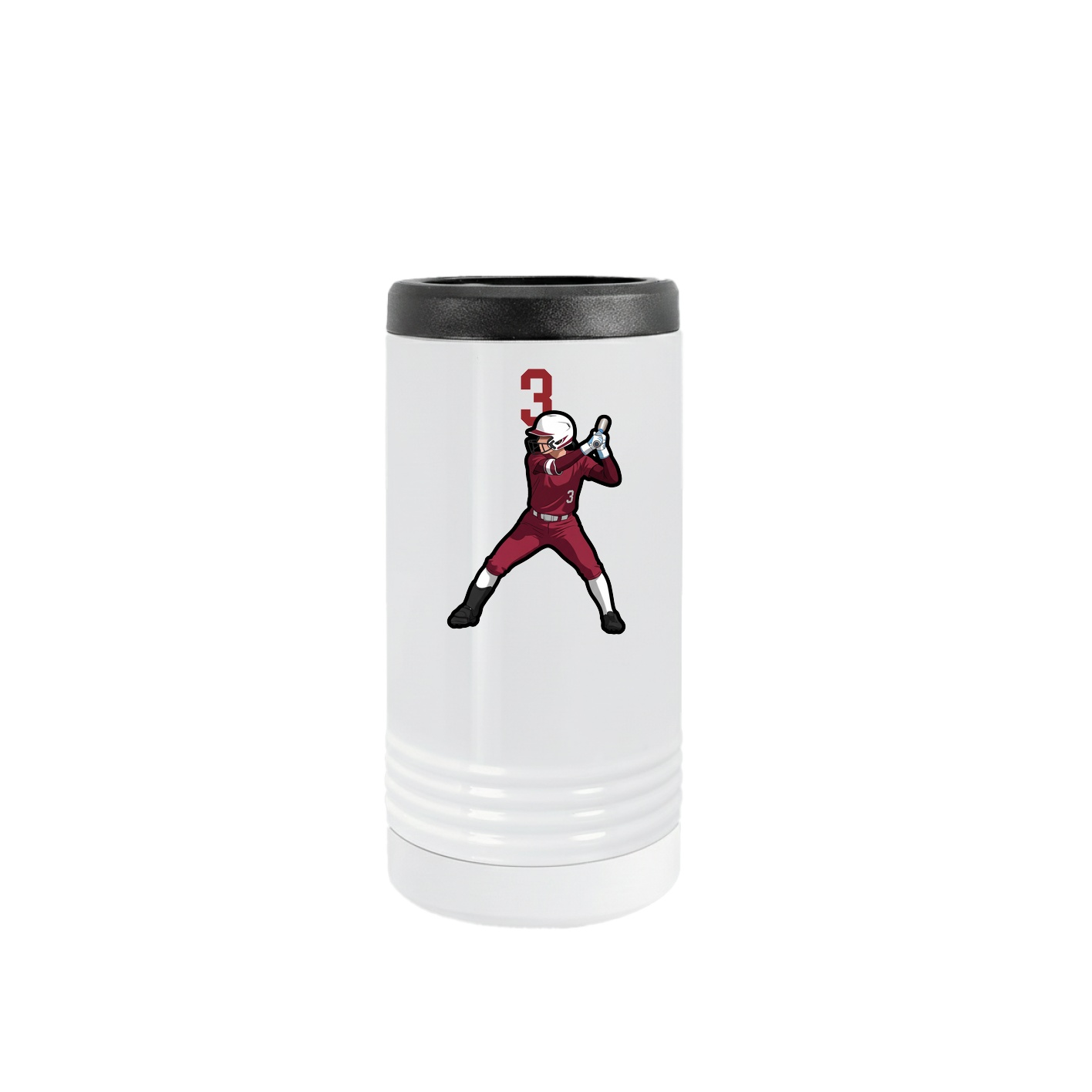 Slim Beverage Holder — Number Top in White