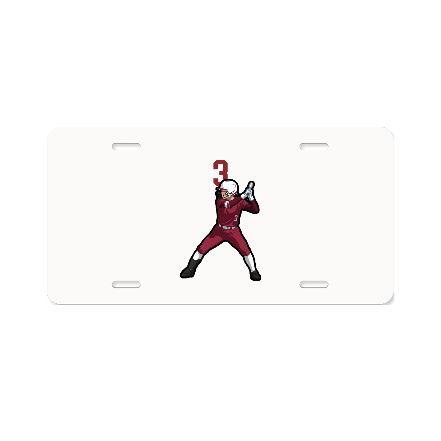 License Plate — Number Top in Classic