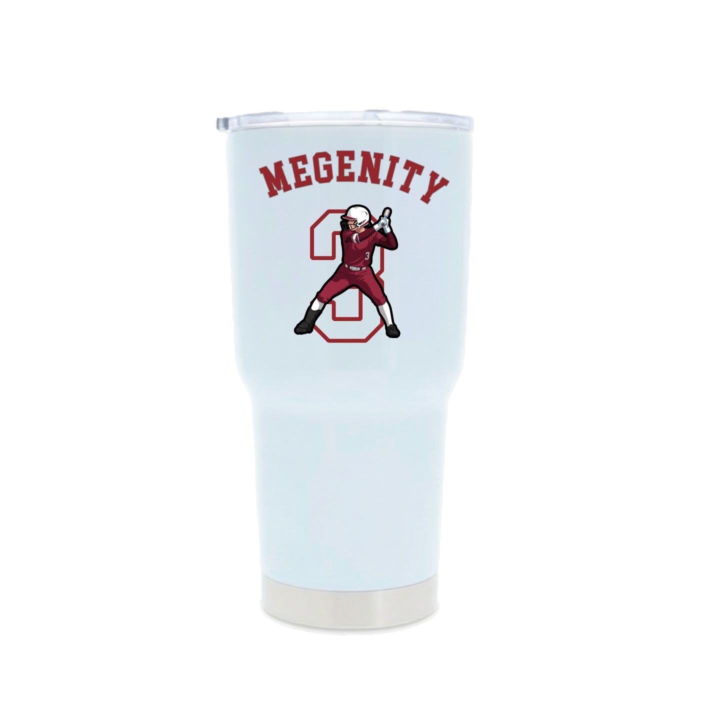 30oz Stainless Steel Tumbler — Shirsey Arch in White
