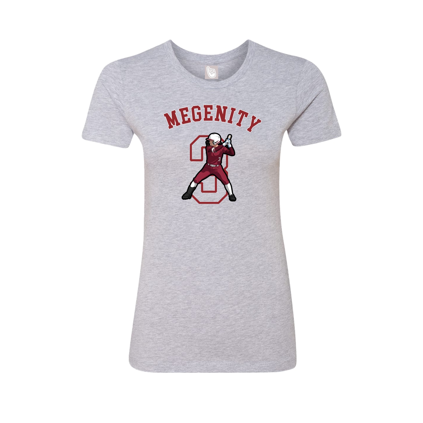 Fitted Women's Tee — Shirsey Arch in Grey