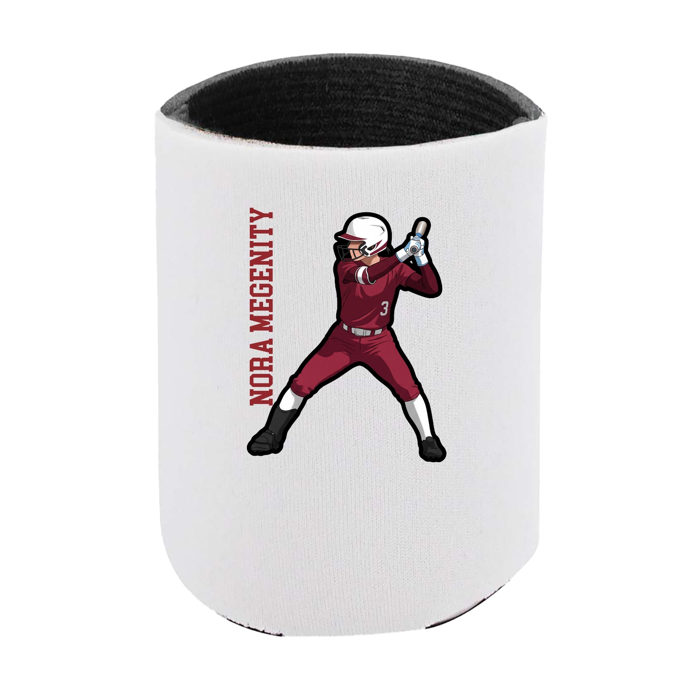 Can Holder — Name Vertical in White