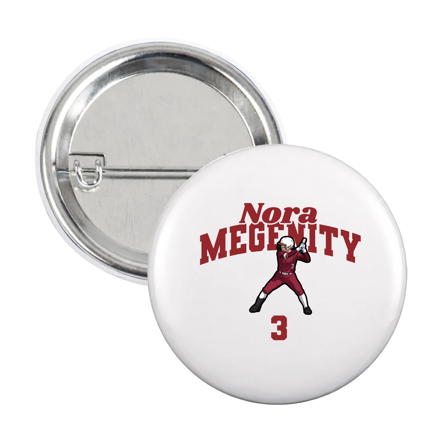 Game Day Button — Signature Arch in White