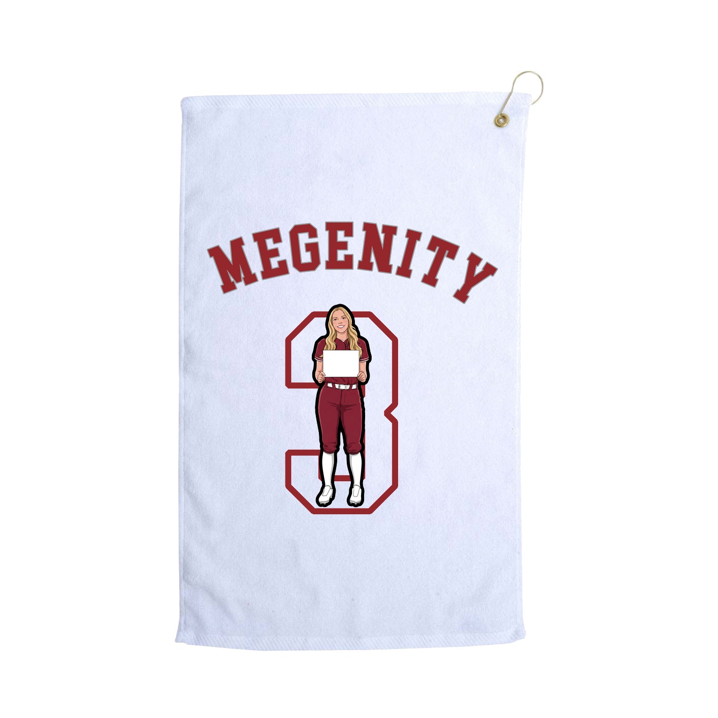 Golf Towel — Shirsey Arch in White