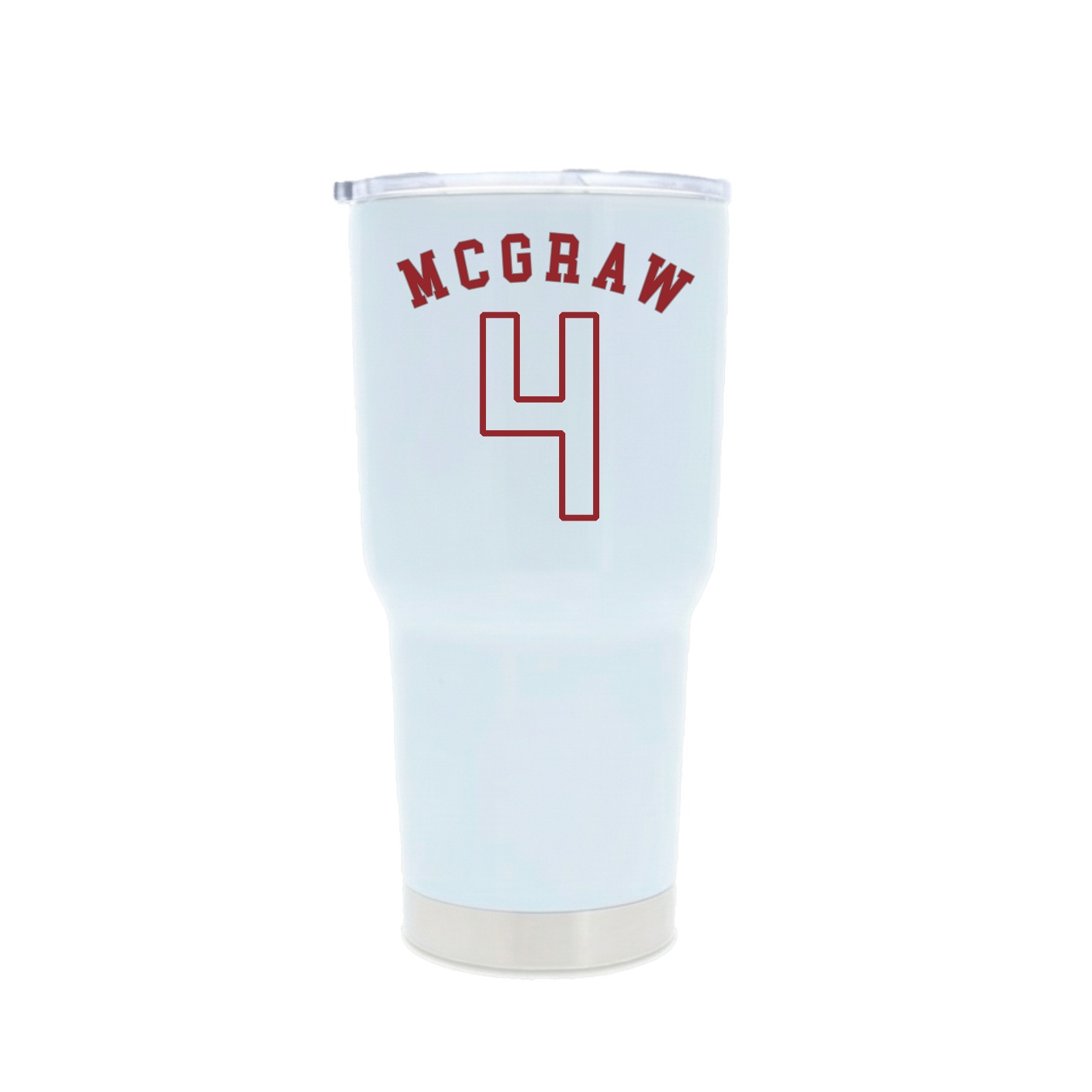 30oz Stainless Steel Tumbler — Shirsey Arch in White