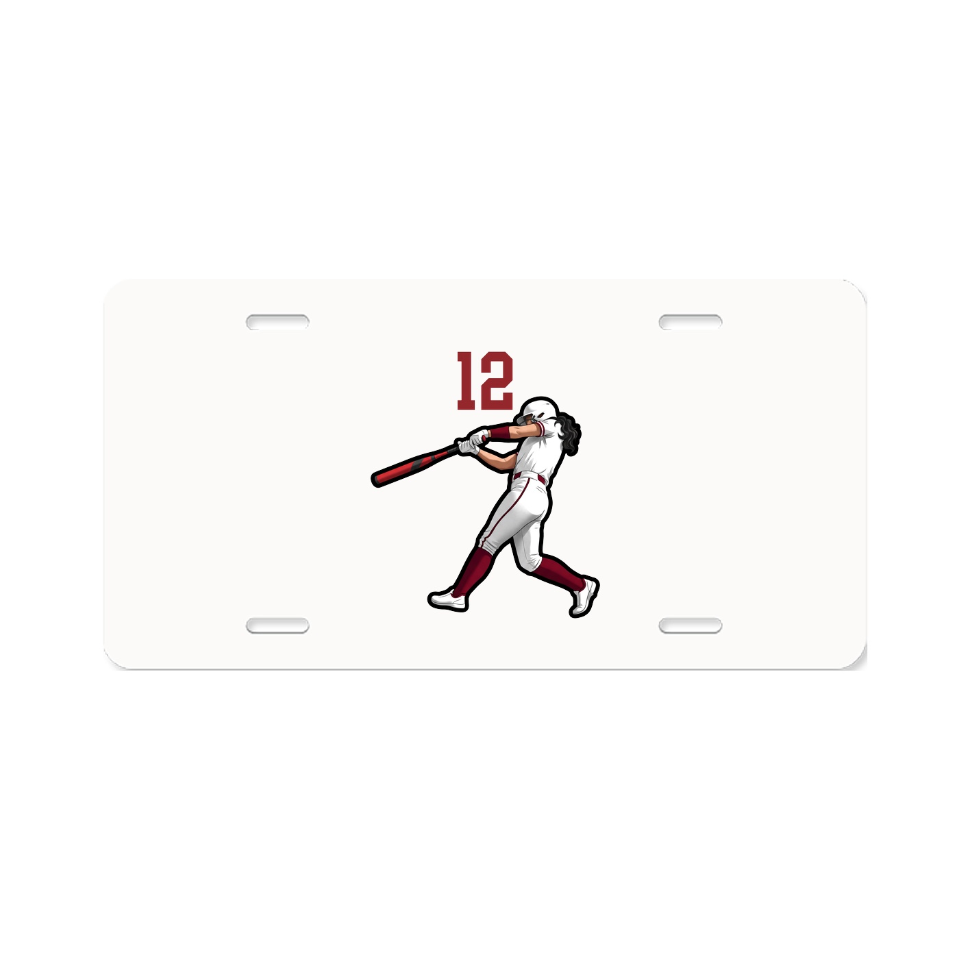 License Plate — Number Top in Classic
