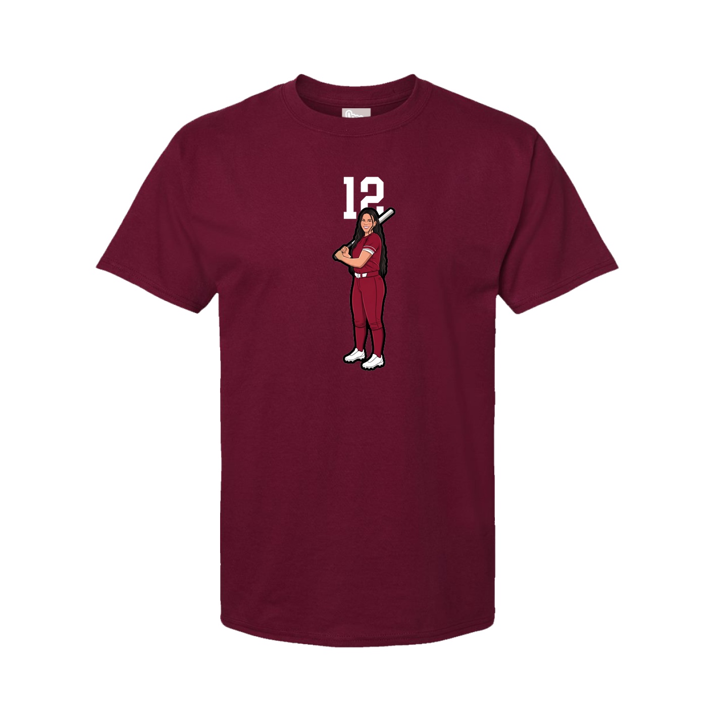 Tee — Number Top in Cardinal