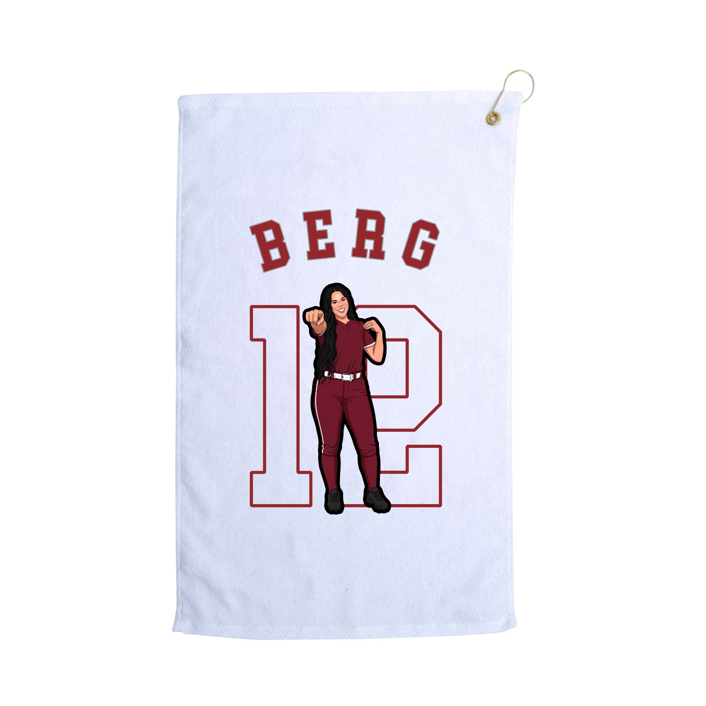 Golf Towel — Shirsey Arch in White