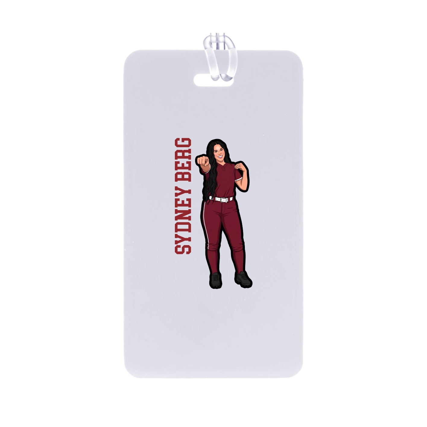 Bag Tag — Name Vertical in Classic