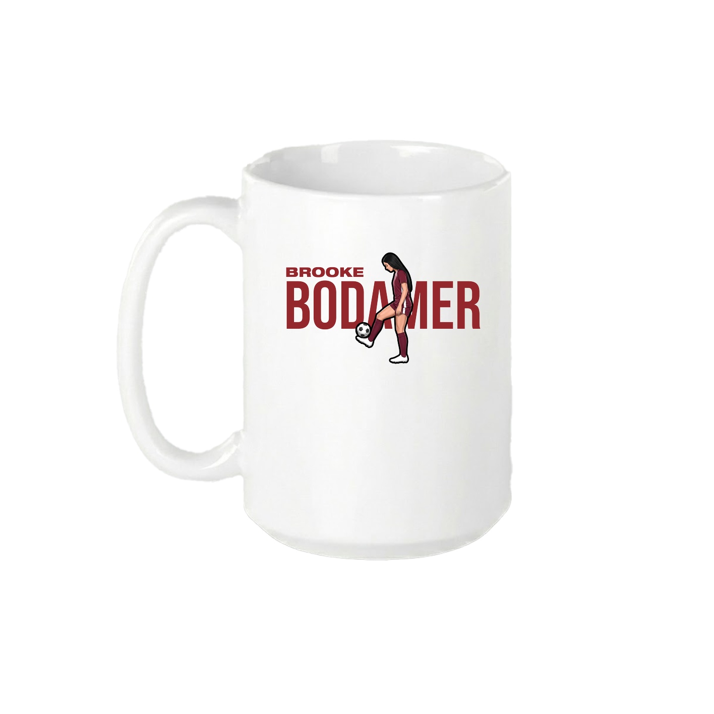 15oz Coffee Mug — Player Name in White