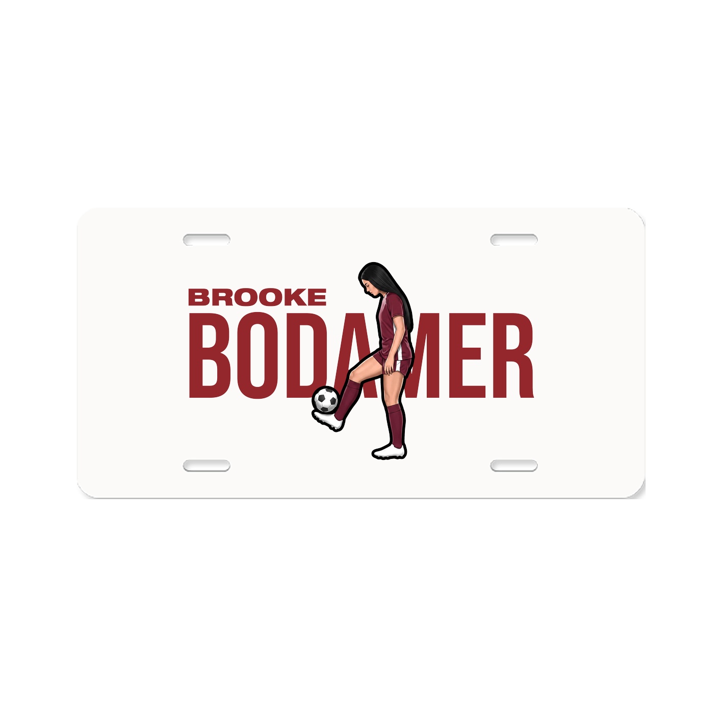 License Plate — Player Name in Classic