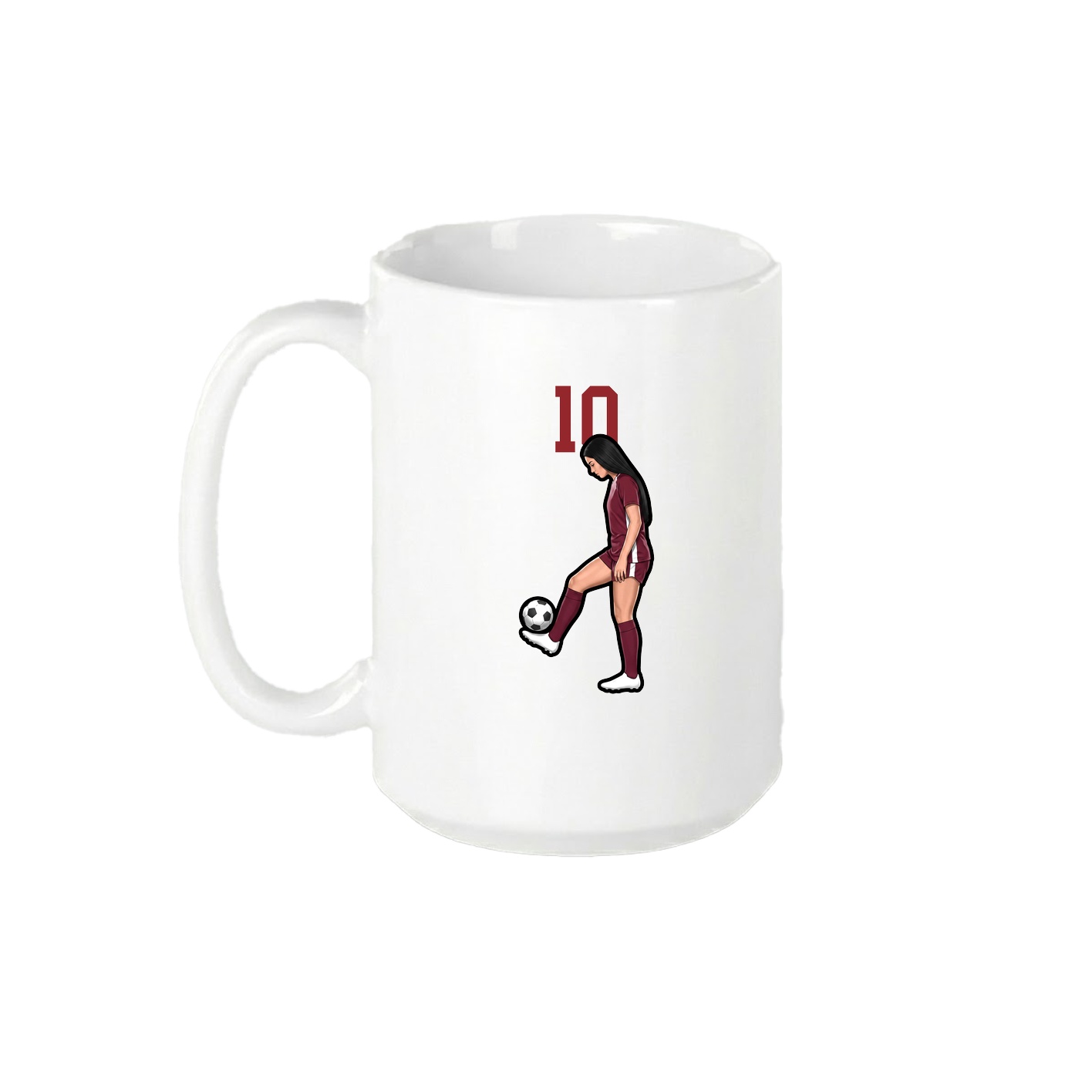 15oz Coffee Mug — Number Top in White