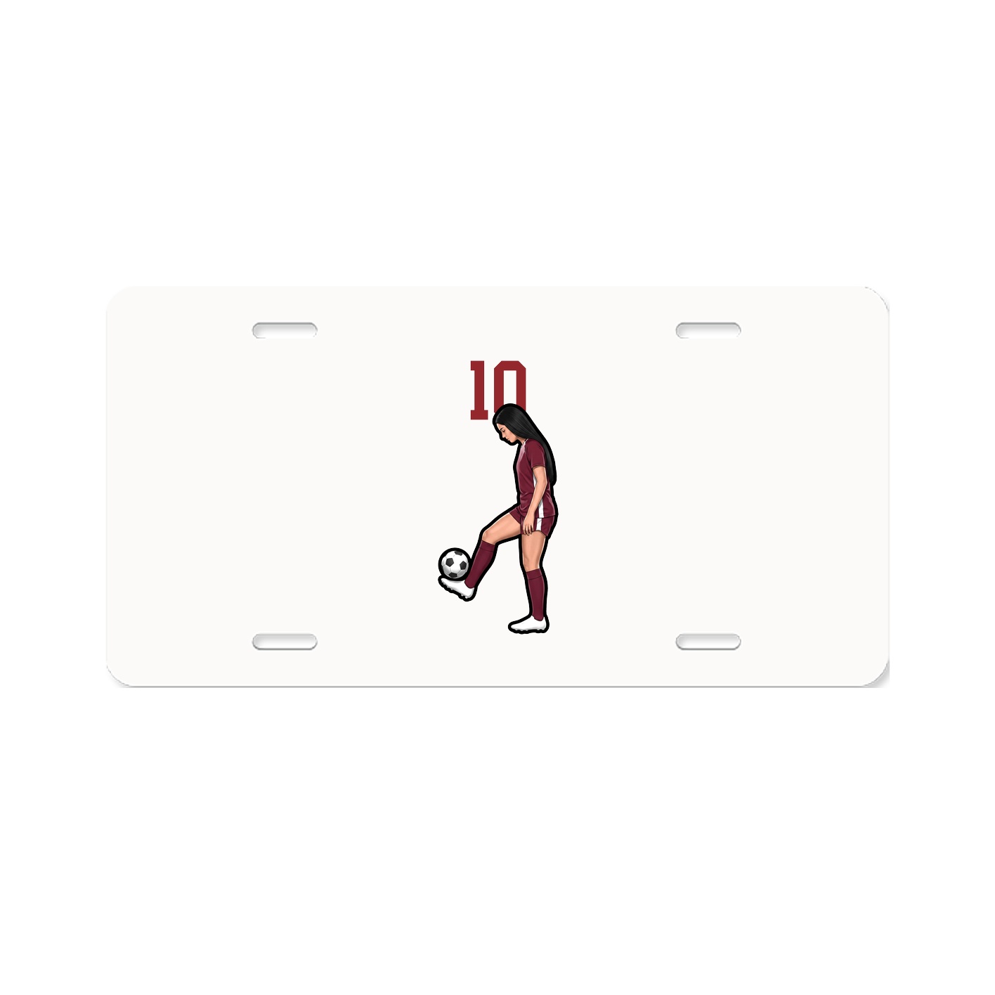 License Plate — Number Top in Classic