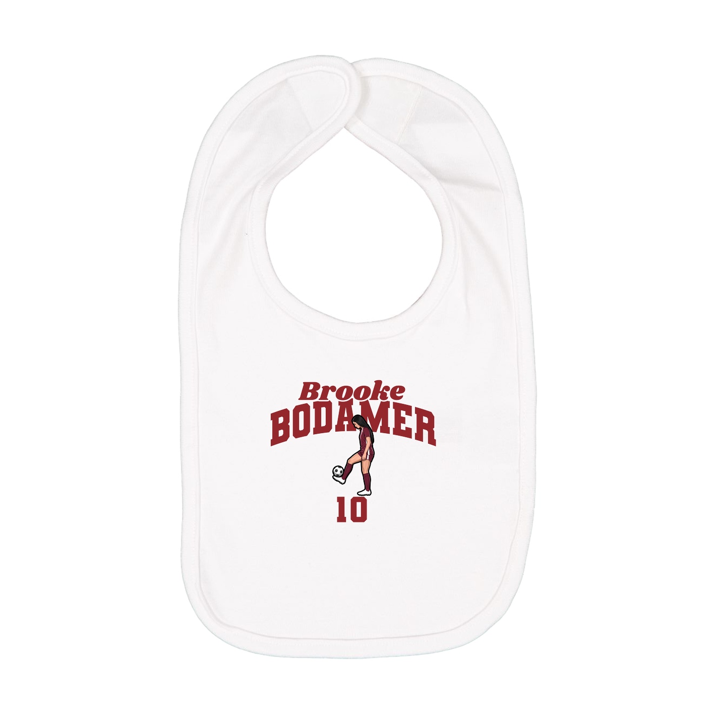 Infant Bib — Signature Arch in White