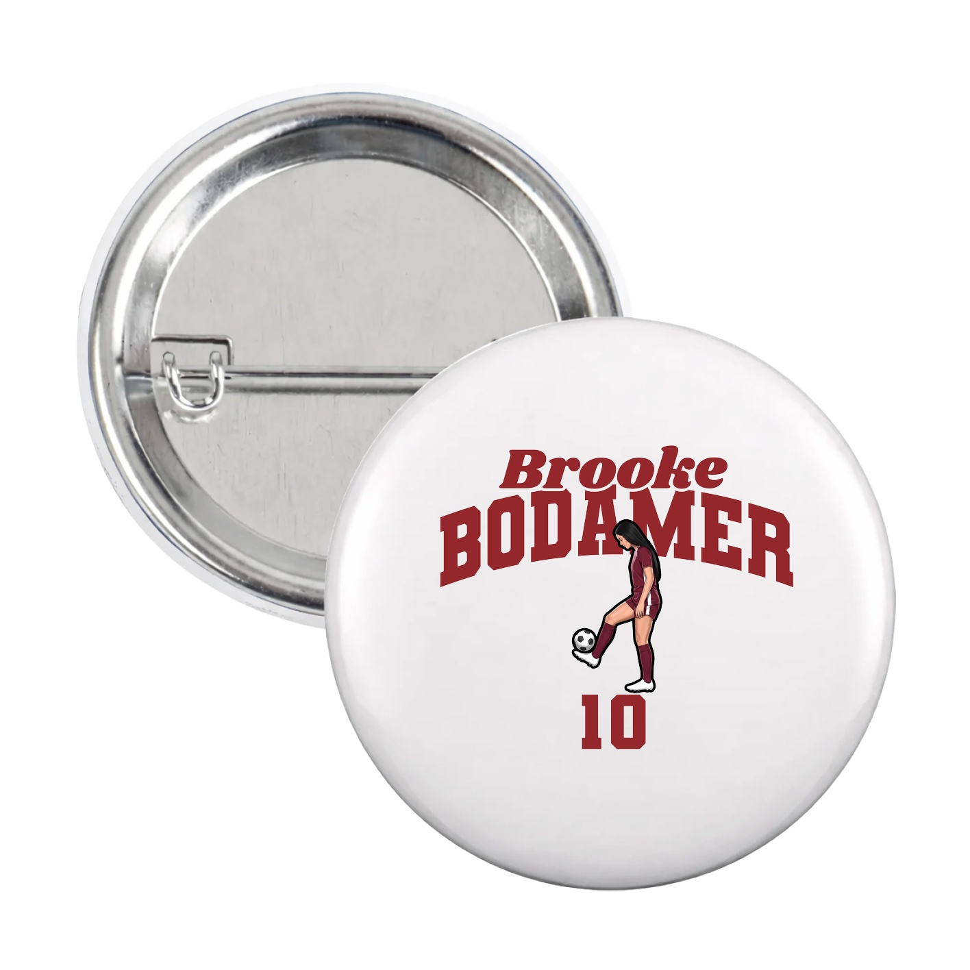 Game Day Button — Signature Arch in White