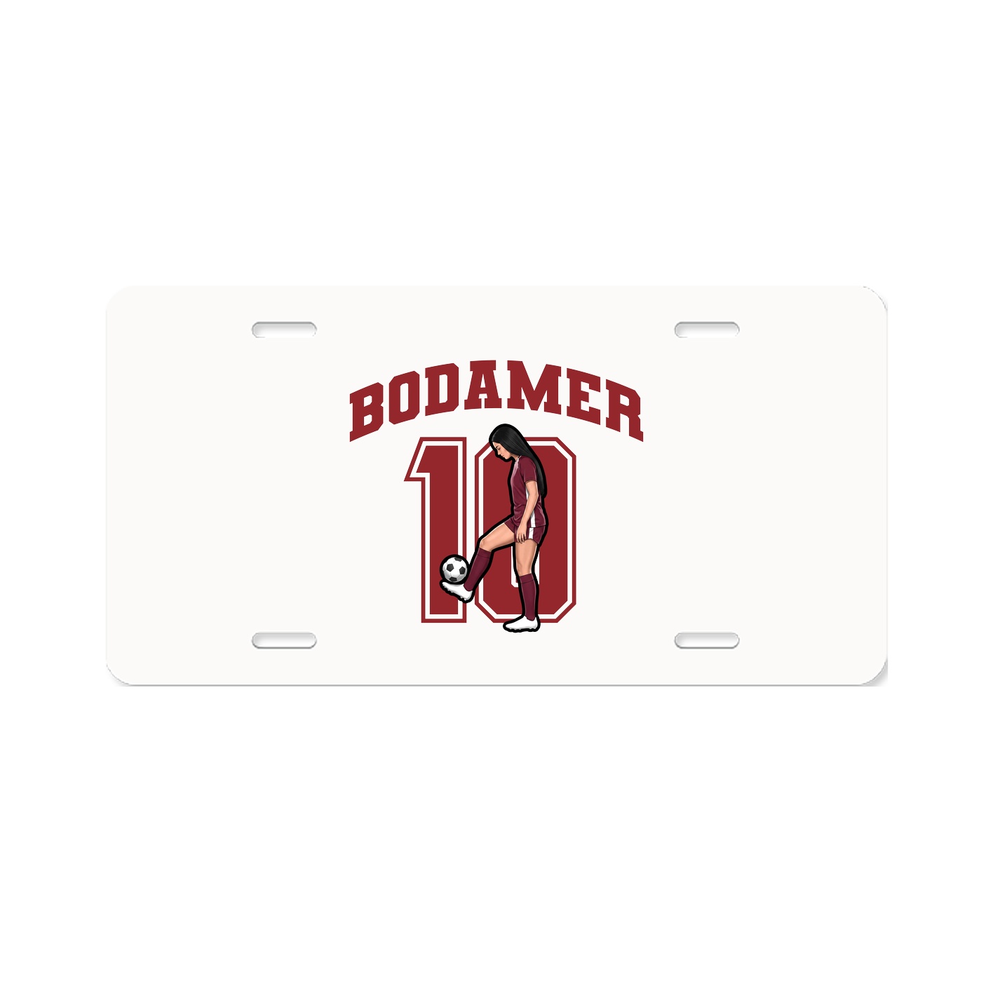 License Plate — Number in Classic