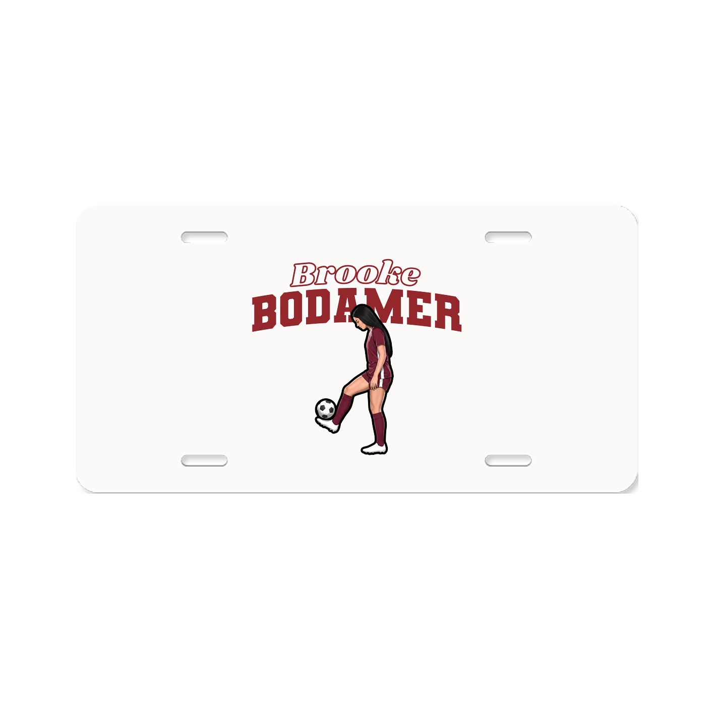 License Plate — Name Arch in Classic