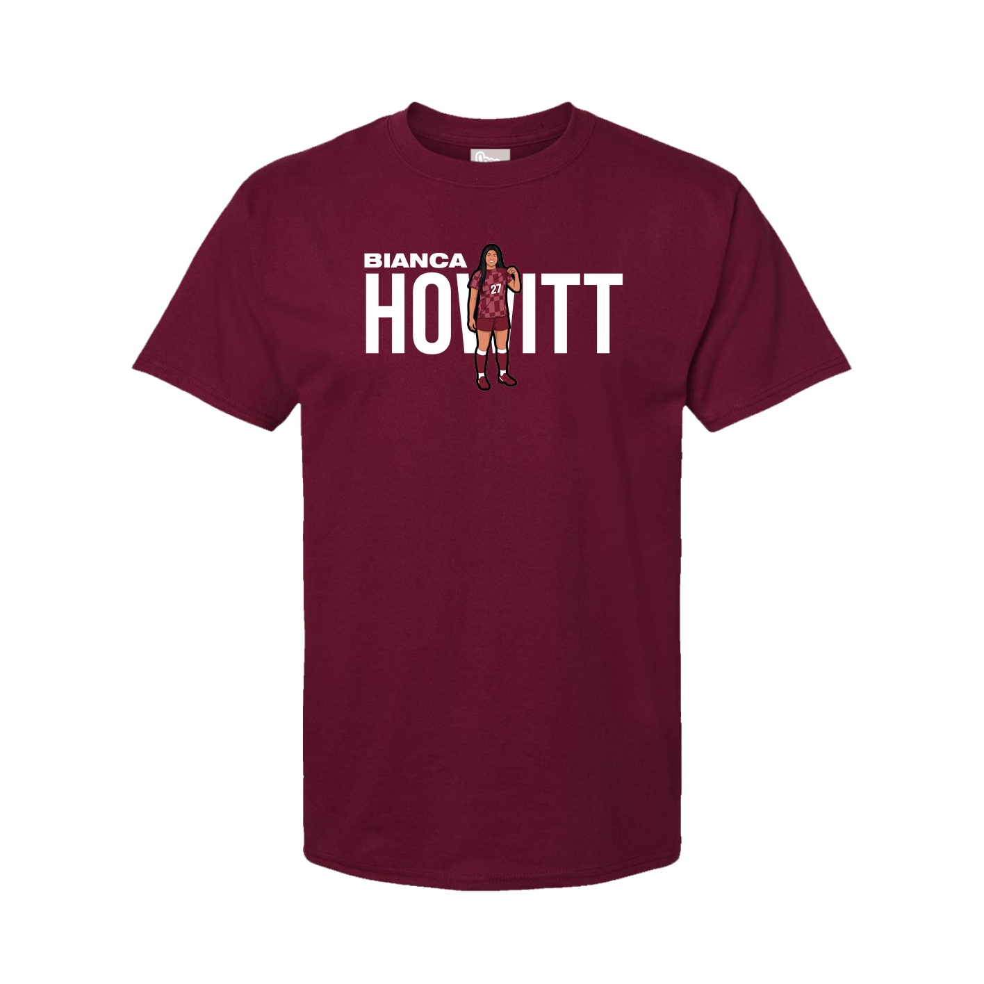 Youth Tee — Player Name in Cardinal
