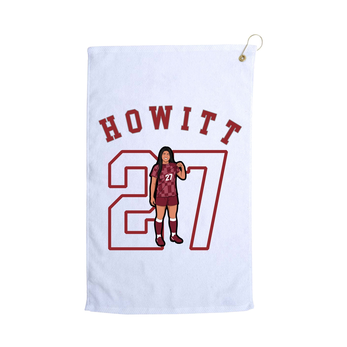 Golf Towel — Shirsey Arch in White