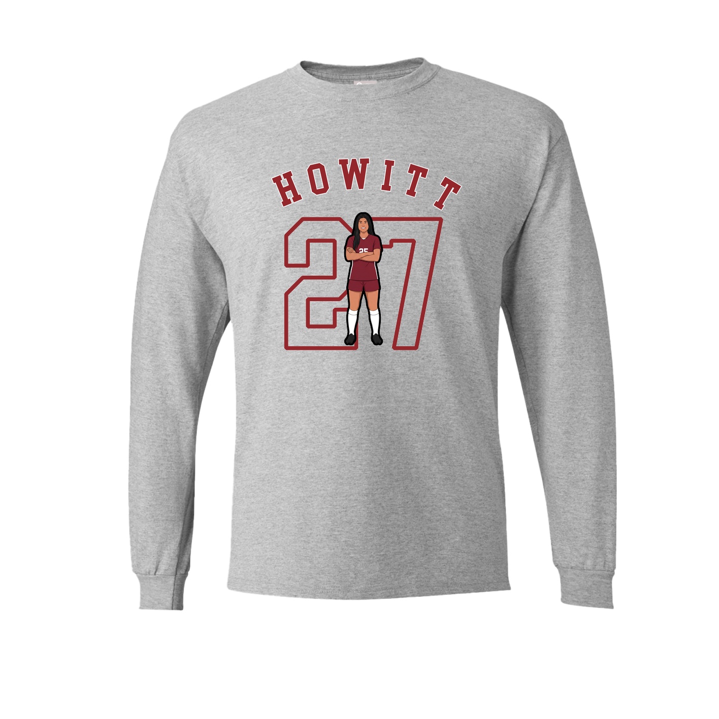 Long Sleeve Tee — Shirsey Arch in Grey
