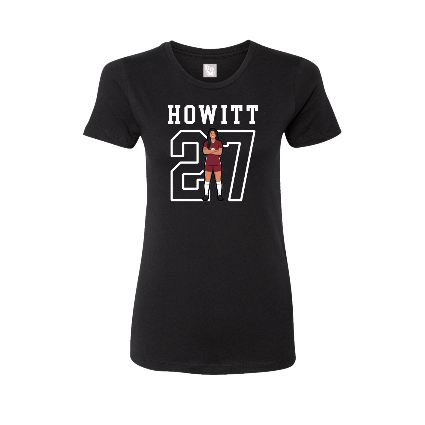 Fitted Women's Tee — Shirsey in Black