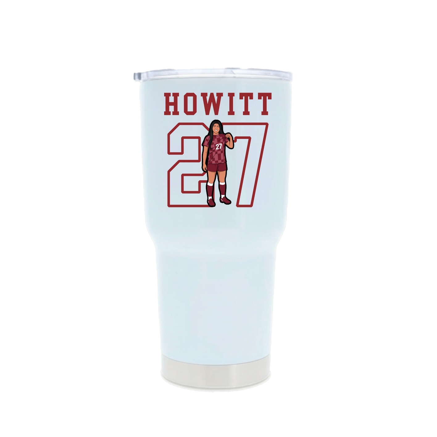30oz Stainless Steel Tumbler — Shirsey in White