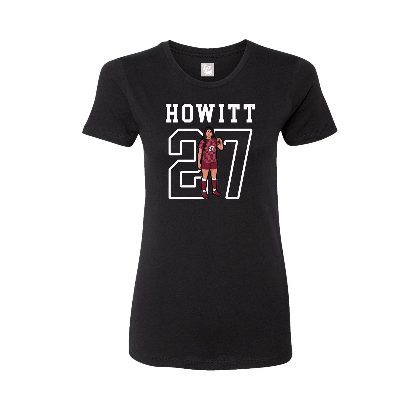 Fitted Women's Tee — Shirsey in Black