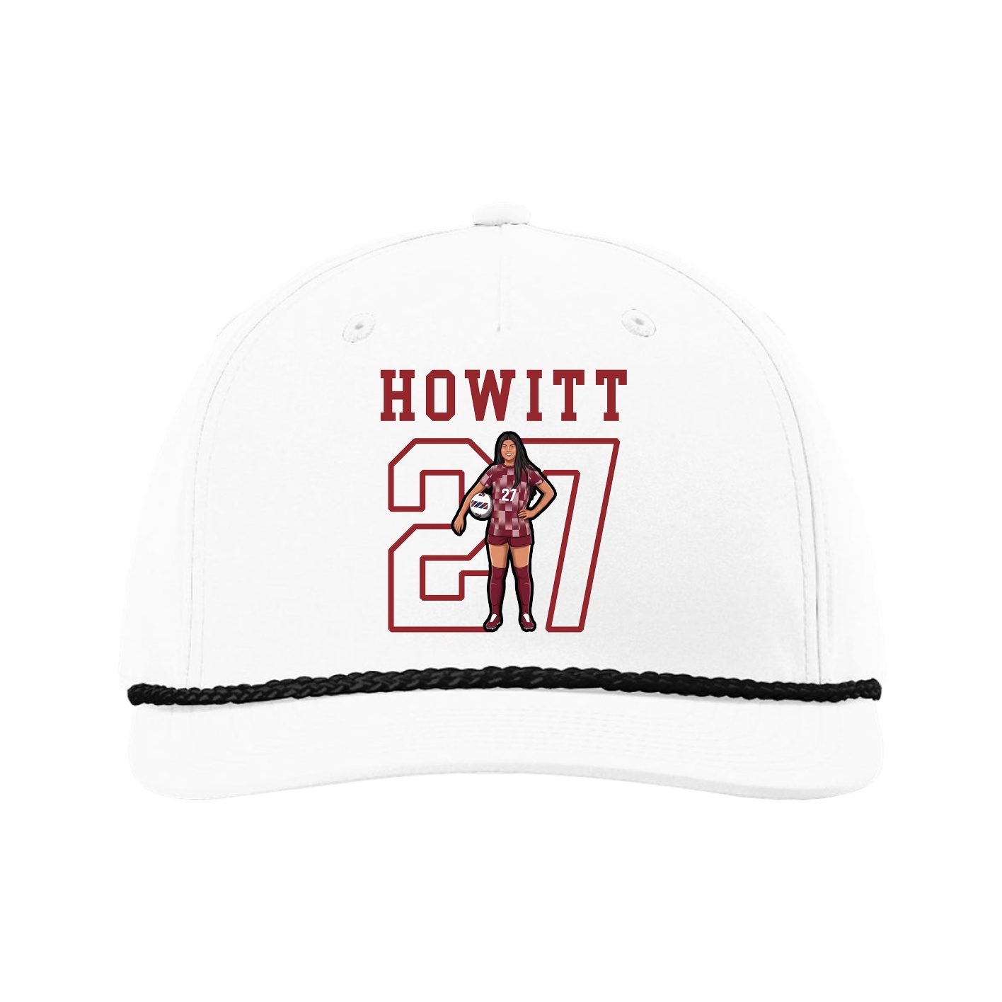 Five-Panel Classic Rope Cap — Shirsey in White