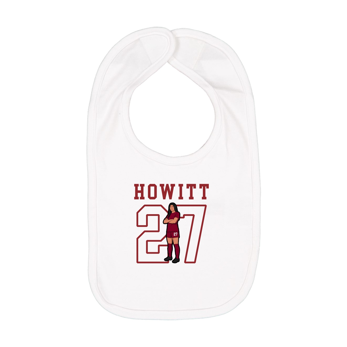 Infant Bib — Shirsey in White