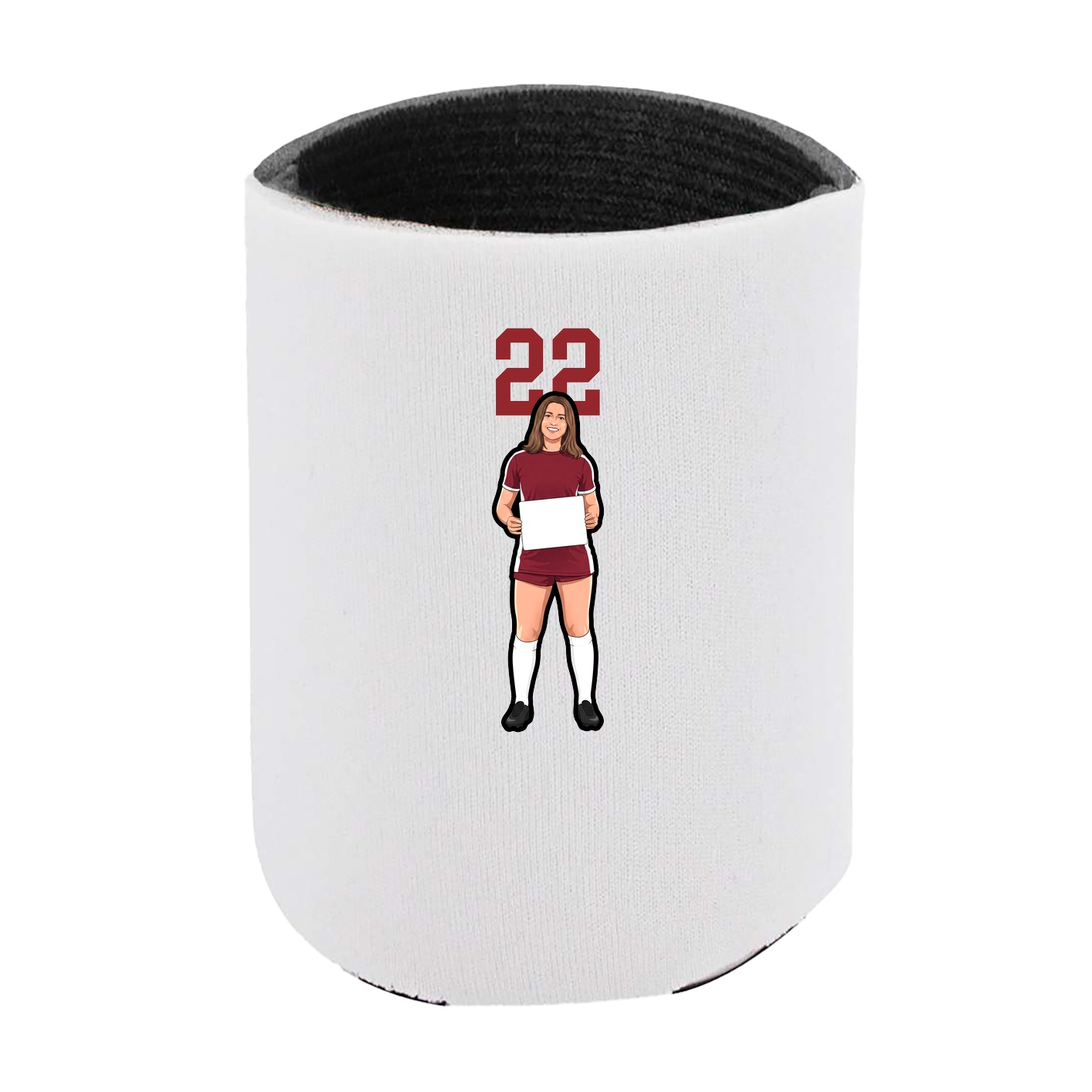 Can Holder — Number Top in White