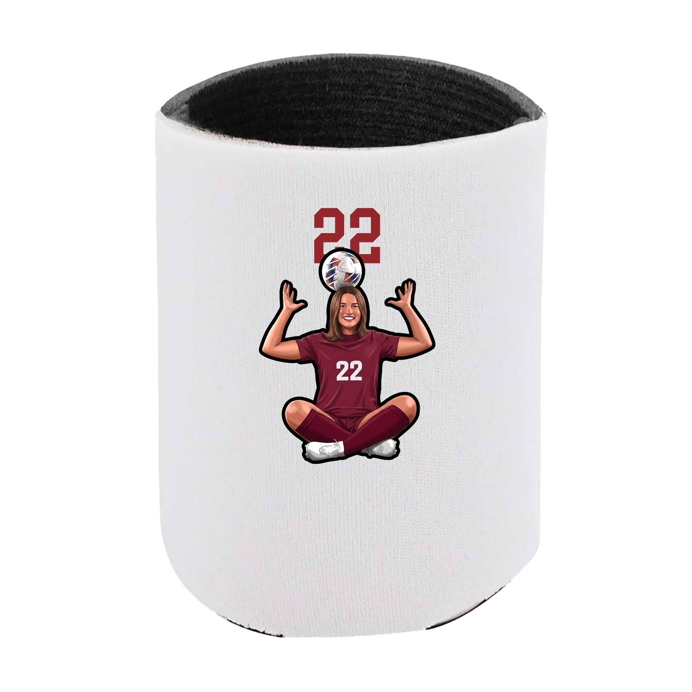 Can Holder — Number Top in White