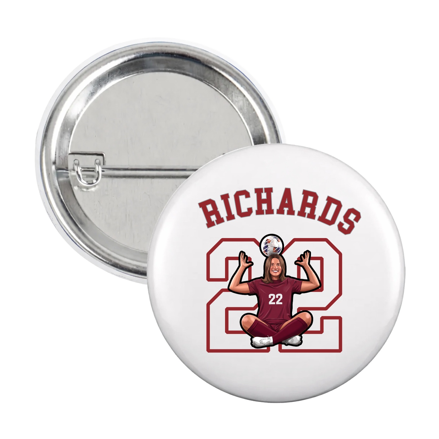 Game Day Button — Shirsey Arch in White