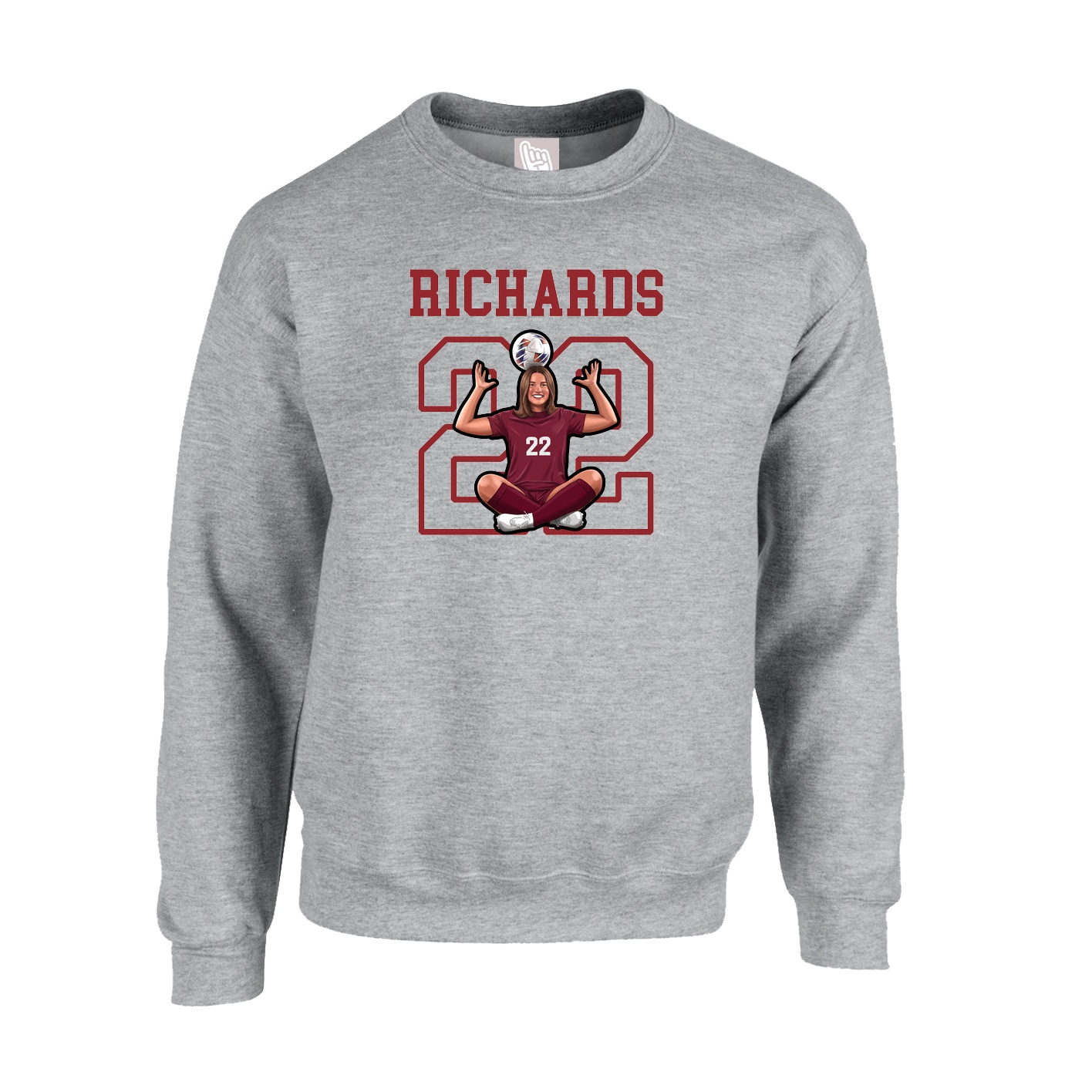 Fleece Crew — Shirsey in Grey