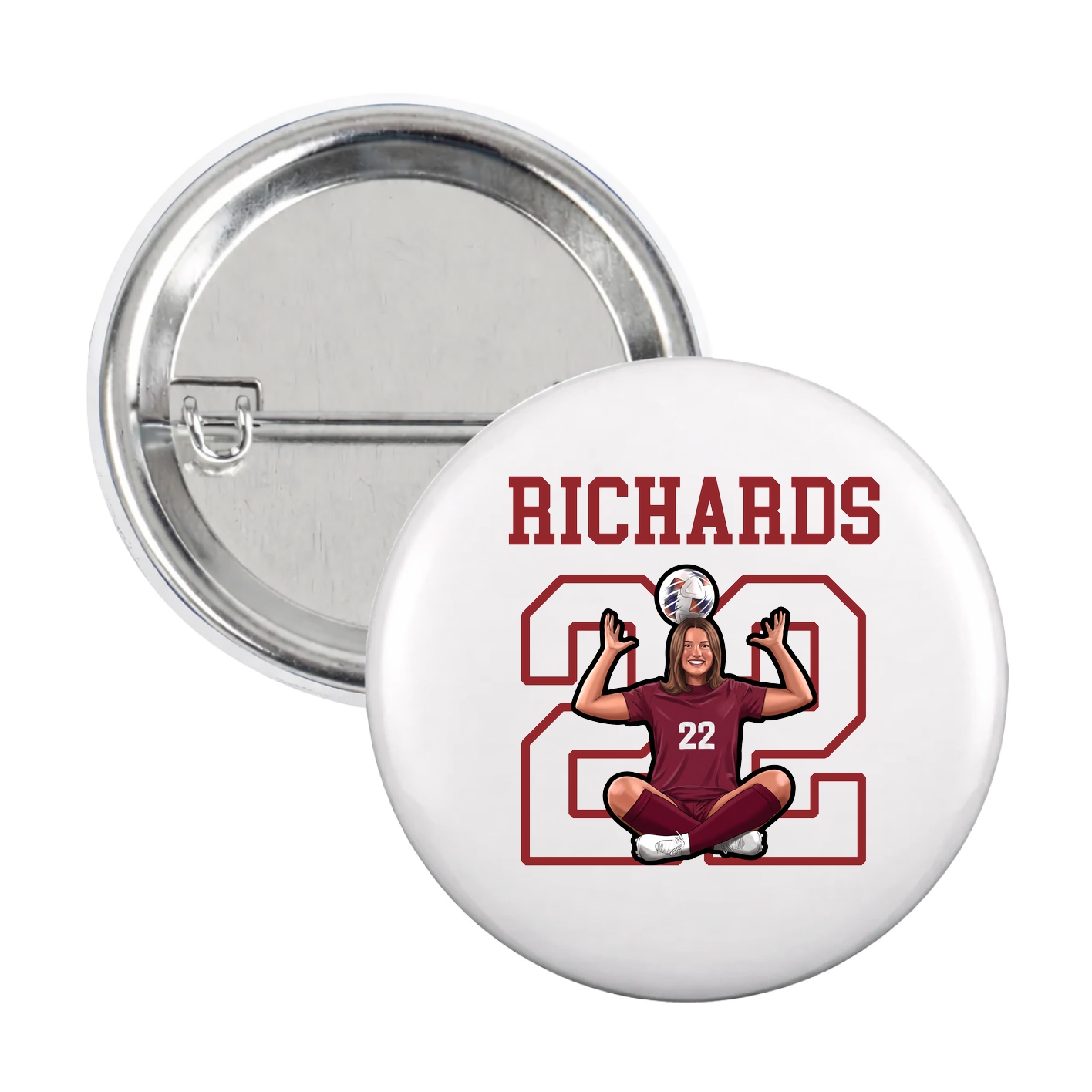 Game Day Button — Shirsey in White