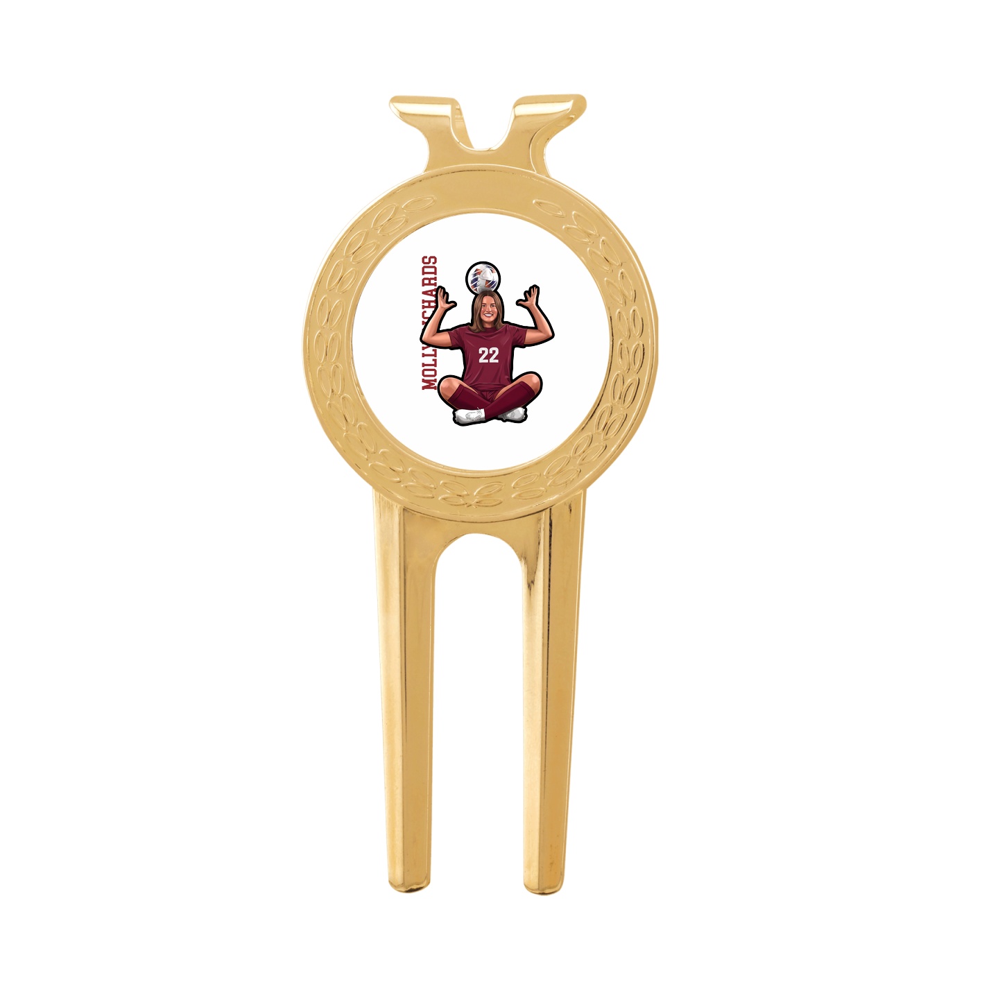 Divot Tool with Ball Marker — Name Vertical in Classic