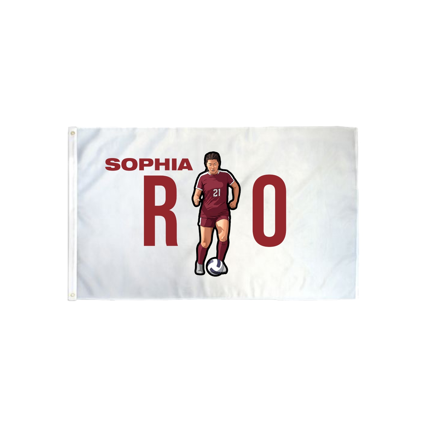 3x5 Flag — Player Name in Classic