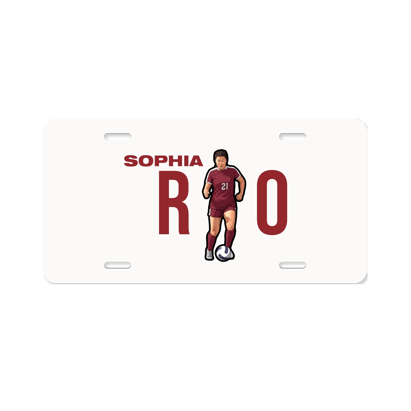 License Plate — Player Name in Classic