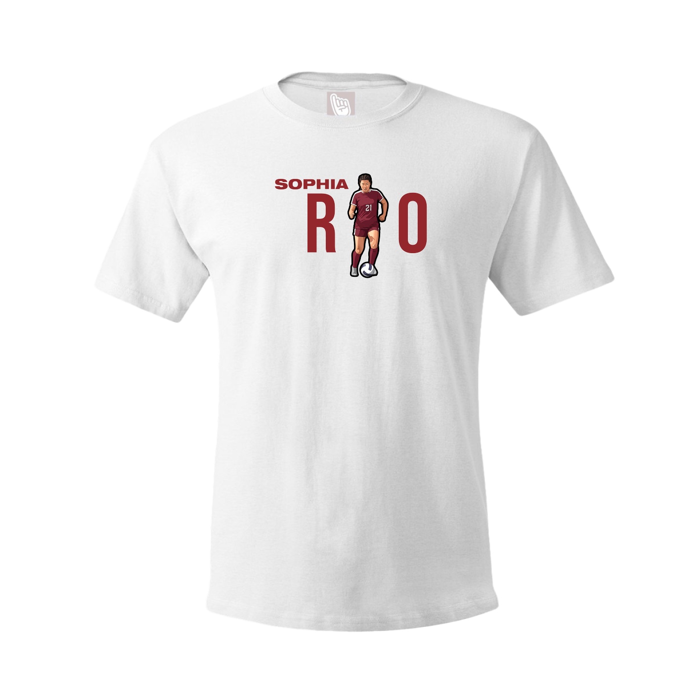 Youth Tee — Player Name in White
