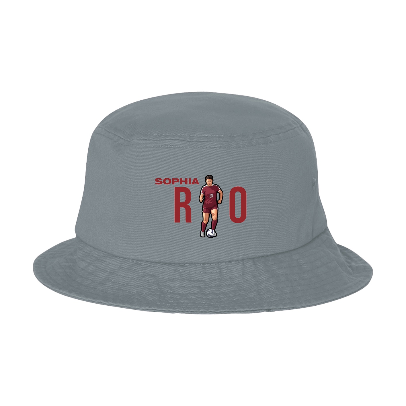Bucket Cap — Player Name in Grey