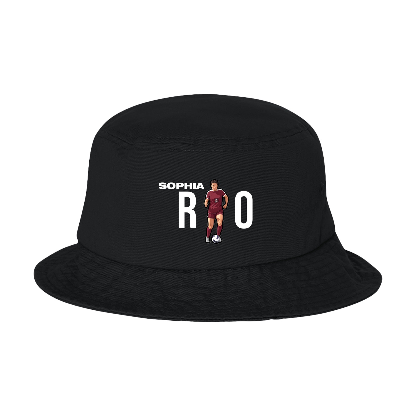 Bucket Cap — Player Name in Black