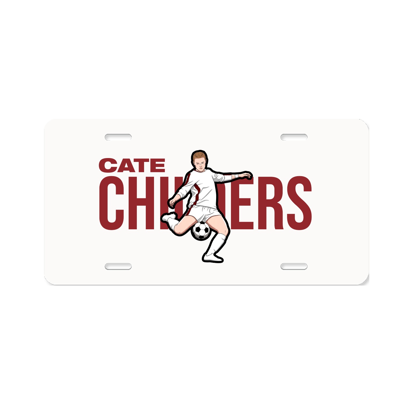 License Plate — Player Name in Classic