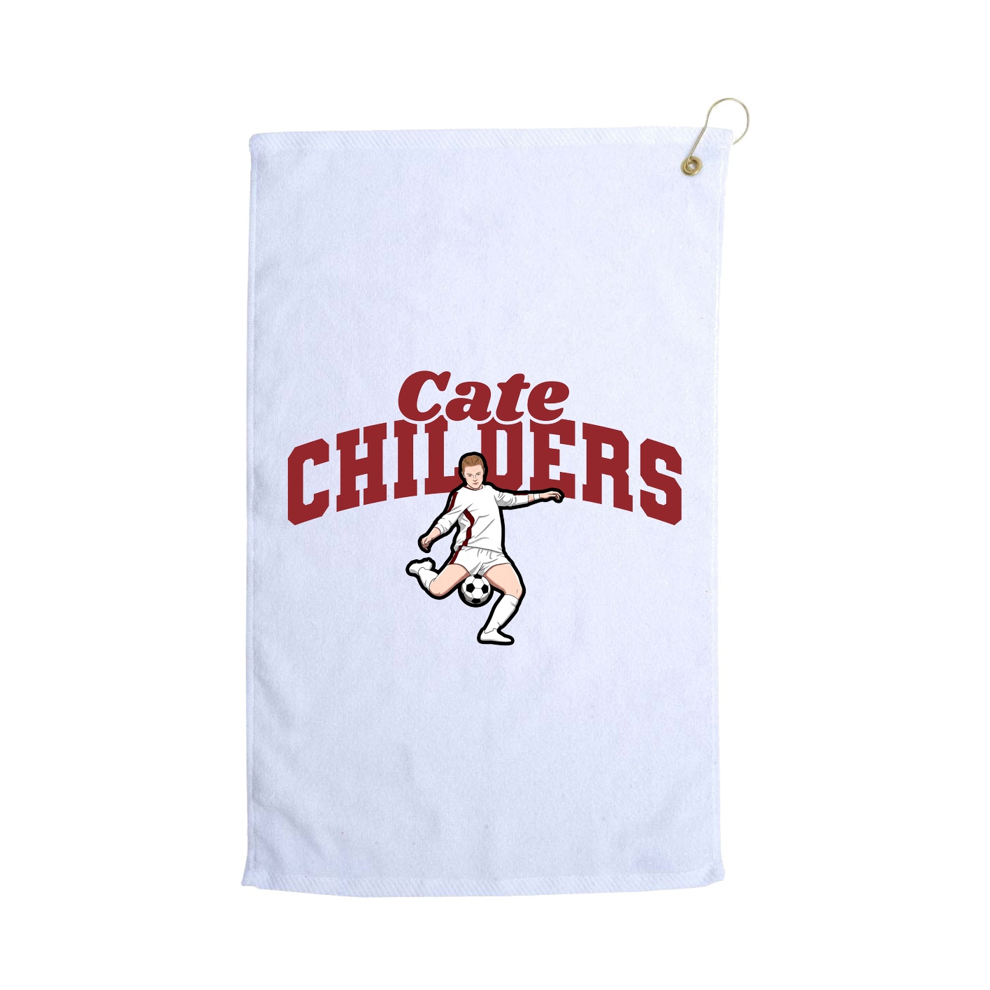 Golf Towel — Signature Arch in White